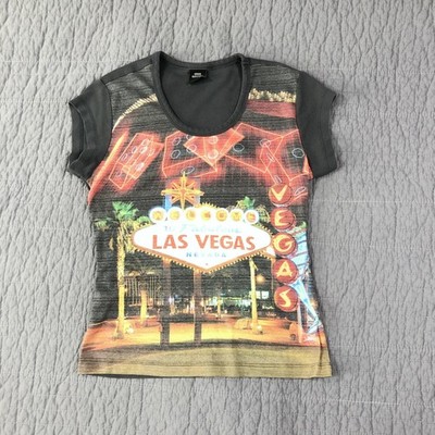 Urban Outfitters Shirt Women Large Las Vegas Casino Graphic Slim Tee