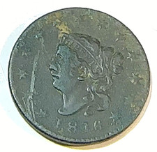 1816 Large Cent Original XF Details @ A Fraction of Greysheet CHRC