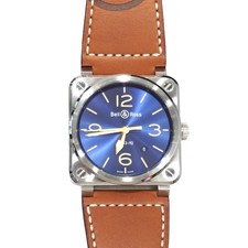 BELL & ROSS BR03-92 Blue Heritage Limited 120pcs BR0392-BUHE-ST Unused Watch