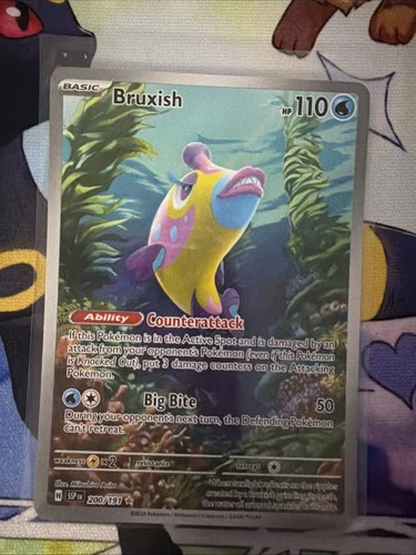 Bruxish 200/191 Illustration Rare Surging Sparks Pokemon Near Mint