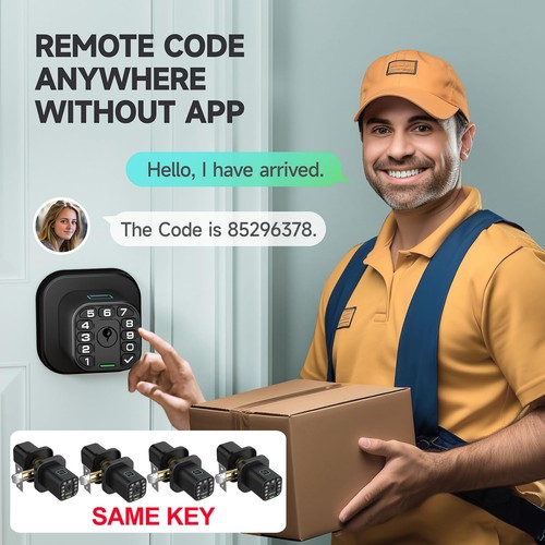 Fingerprint Door knob, Smart Biometric Door Lock with Keypad, Keyless Entry C... - Picture 5 of 6