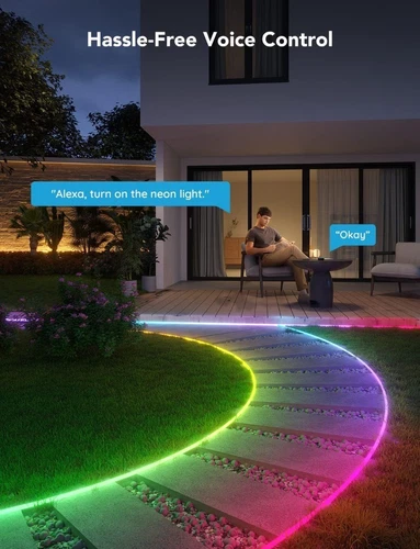 GOVEE H61A8 RGBIC Outdoor Neon Rope Light (10m/32.8ft) Smart WiFi App - Z03 - Picture 3 of 8