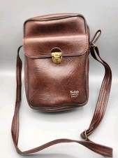 Vtg Vegan leather Kodak camera Caddy bag carry bag tote bag multi use