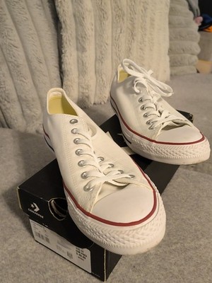 Converse Chuck Taylor All Star White Solid Low Top Lace-Up Athletic Sneaker