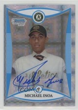 2008 Bowman Draft Prospects Chrome X-Fractor /225 Michael Ynoa Inoa #BDPP142 4r3