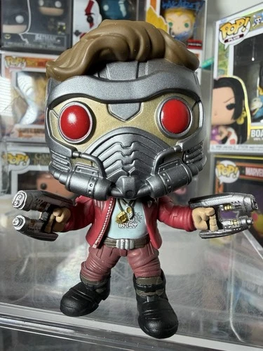 Marvel Funko Pop! Star-Lord  Guardians Of The Galaxy Vol.2 198 CHASE DAMAGED BOX