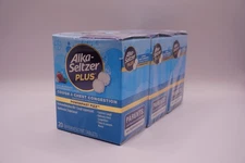 Alka-Seltzer Plus COLD ORIGINAL Formula 20 Effervescent Tabs EXP 04/2026 -3 x 20