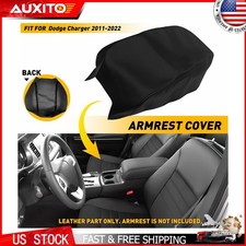 For 2011-2022 Dodge Charger Interior Upgrade Console Lid Armrest Cover Black