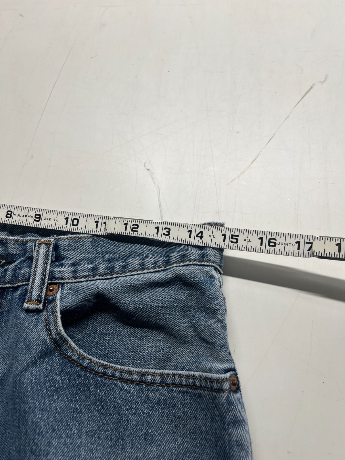 Vtg Levis 560 Comfort Fit Tapered Leg Jeans Blue Denim Lightwash Mens Sz 31x30 thumbnail 6