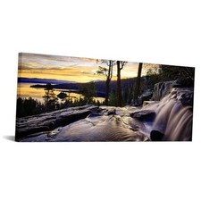 Lake Tahoe Colorful Sunset Wall Art California Mountain Forest Landscape