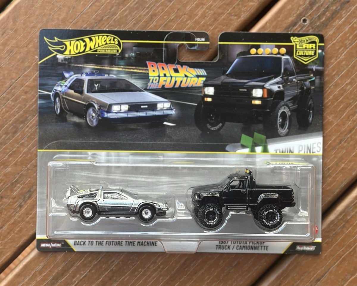 Hot Wheels Target Exclusive Premium 2 Pack - BTTF Delorean & '87