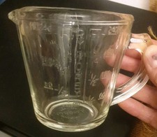 Vintage PYR-O-REY Pyrorey (Pyrex Competitor) Glass Measure Jug Kitchenalia