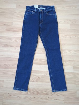 Nudie Jeans Women Mellow Mae (Slim Fit, Straight Leg) Indigo Rain 27/30