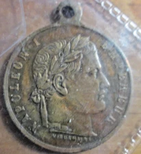 1853 Napoleon I Tomb Inauguration Brass Medal