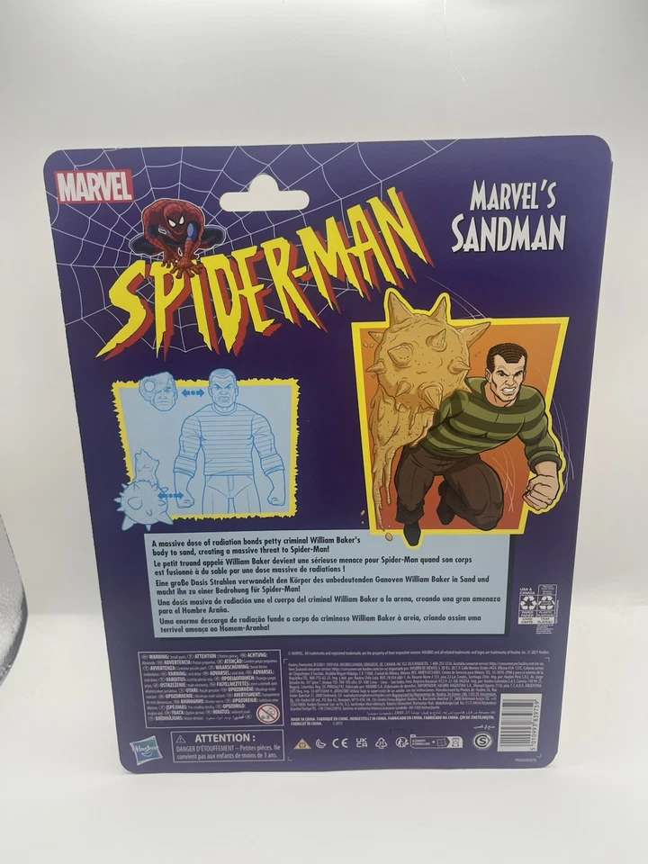 HASBRO MARVEL ЛЕГЕНДЫ ФИГУРКА ЧЕЛОВЕКА-ПАУКА РЕТРО MARVEL ПЕСОЧНЫЙ ЧЕЛОВЕК MOC США - Изображение 2 из 2