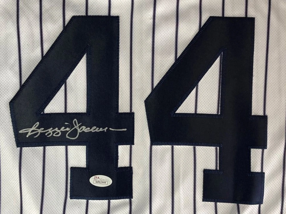 Reggie Jackson Signed New York Yankees Majestic Authentic Baseball Jersey JSA - Image 2 of 4