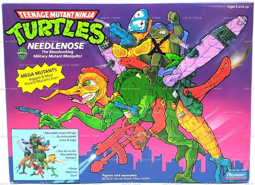 TMNT Needlenose Bloodsucking Military Mutant Mosquito Figure 1990 Playmates 5634 - Picture 2 of 12