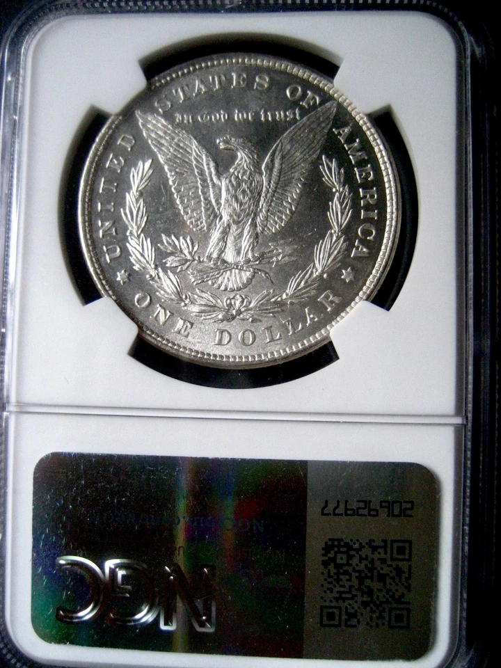 1878 8TF Morgan Dollar, NGC MS-61 with Proof-Like PL Fields++++ - Image 2 of 4