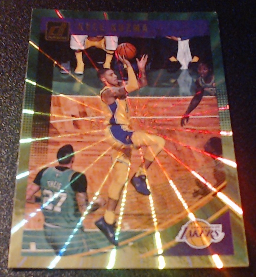2018-19 Panini Donruss - Kyle Kuzma #84 Holo Green Laser