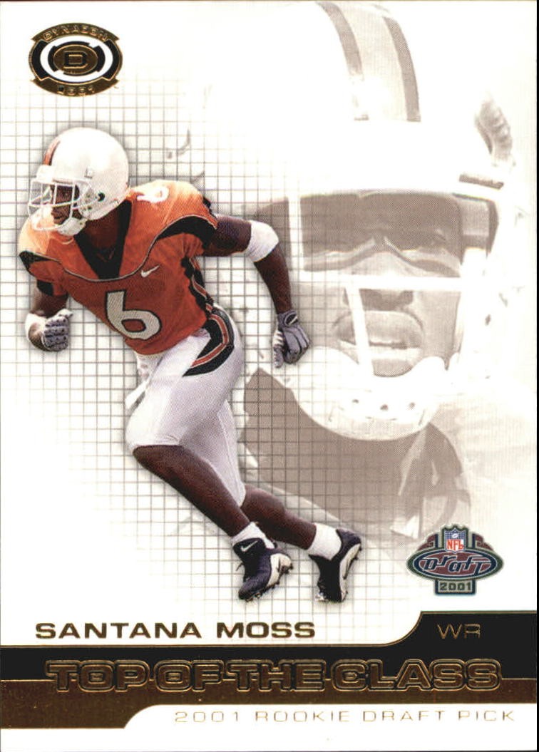 2001 Pacific Dynagon Top of the Class #16 Santana Moss - FB