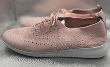 Cole Haan 2.Zerogrand Shoes Womens 8.5 Pink Knit Lace Up Oxford Wingtip Sneaker
