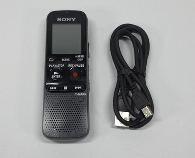 Sony ICD-PX333 Digital Voice Recorder TESTED and WORKING Black