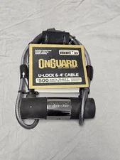 OnGuard U-Lock 4-Foot Cable Anti-theft Protection Bike Lock Rating 4 New