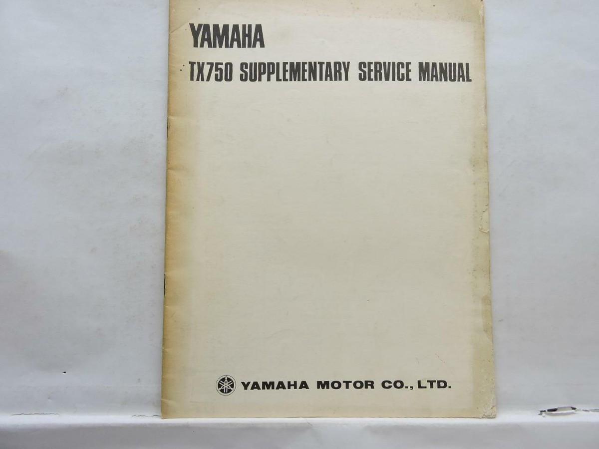 Yamaha TX750 Supplementary Service Manual B10643 | eBay