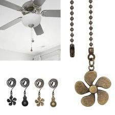 6PCS Ceiling Fan Pull Chain Beaded Ball Extension Home Light Lamp Decor Pendant