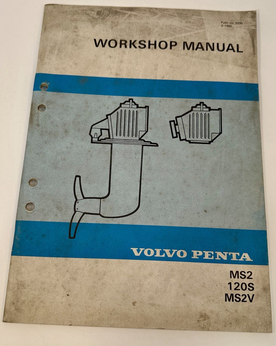 K オーダー Volvo Penta Service Workshop Manual MS2 120S MS2V 1984 # 5295 | eBay