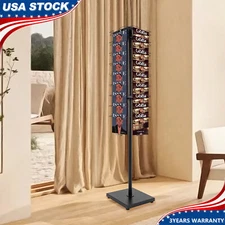 36Pocket Freestanding Magazine News Rack Rotating Office Display Organizer Stand