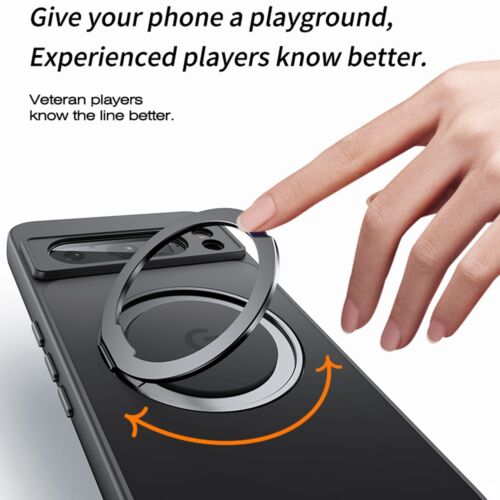 Funda Magnética Transparente para Google Pixel 9 Pro XL 8 Pro con Soporte Anillo Giratorio 360 - Imagen 9 de 14