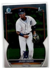 2023 Bowman #BCP-4 Javier Osorio Chrome Prospects Detroit Tigers