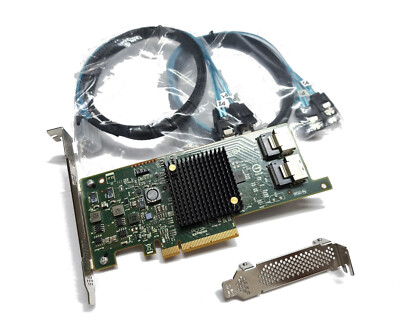 Broadcom 9207-8i SAS2308 6G SATA SAS HBA PCIe x8 3.0 LSI + 2x Kabel IT-Mode ZFS