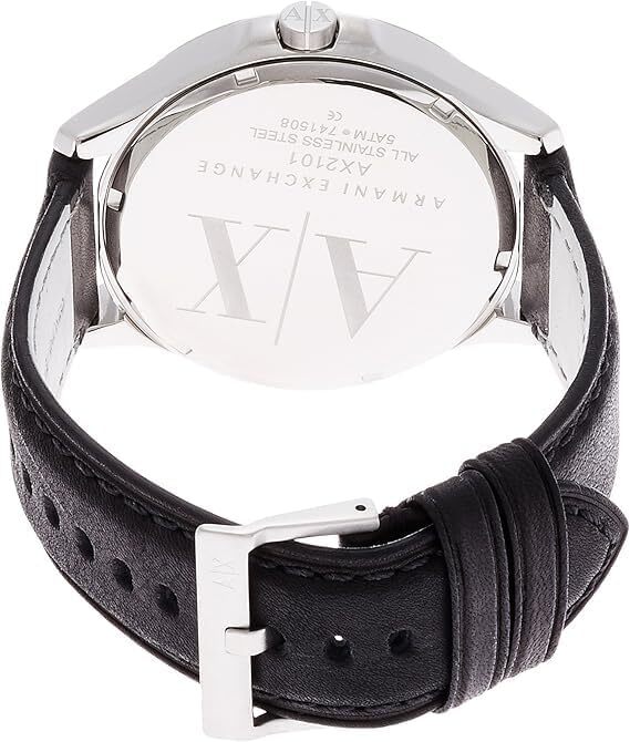 EMPORIO ARMANI Men's Black Stainless Steel Analog Watch New