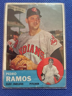 1963  topps # 14 PEDRO RAMOS
