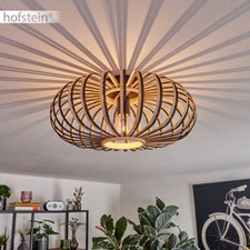 Flur Schlaf Wohn Zimmer Raum Lampe Bambus Lichteffekt Decken Leuchten Boho Style