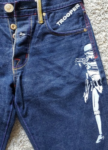 Yoropiko Jeans X Star Wars Storm Troopers blau Herren 30 YORO3799 RMC Grabstein - Bild 11 von 12