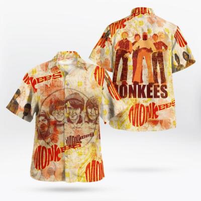 The Monkees Hawaiian Shirts Beach Short Music Lovers For Men_3ta_2
