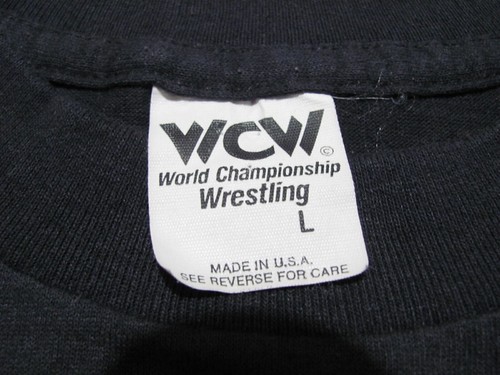 vintage STING TAKES THE WORLD BY STORM! 1991 WCW WWF Wrestling 90s USA t-shirt L - Picture 8 of 9