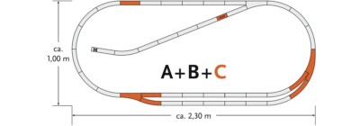 Roco H0 61102 Track Set C GeoLine.