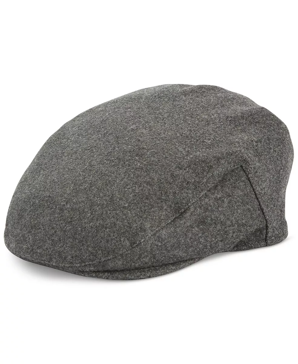 Country Gentleman Charcoal Grey Wool Ivy Flat Cap Men s Size Large