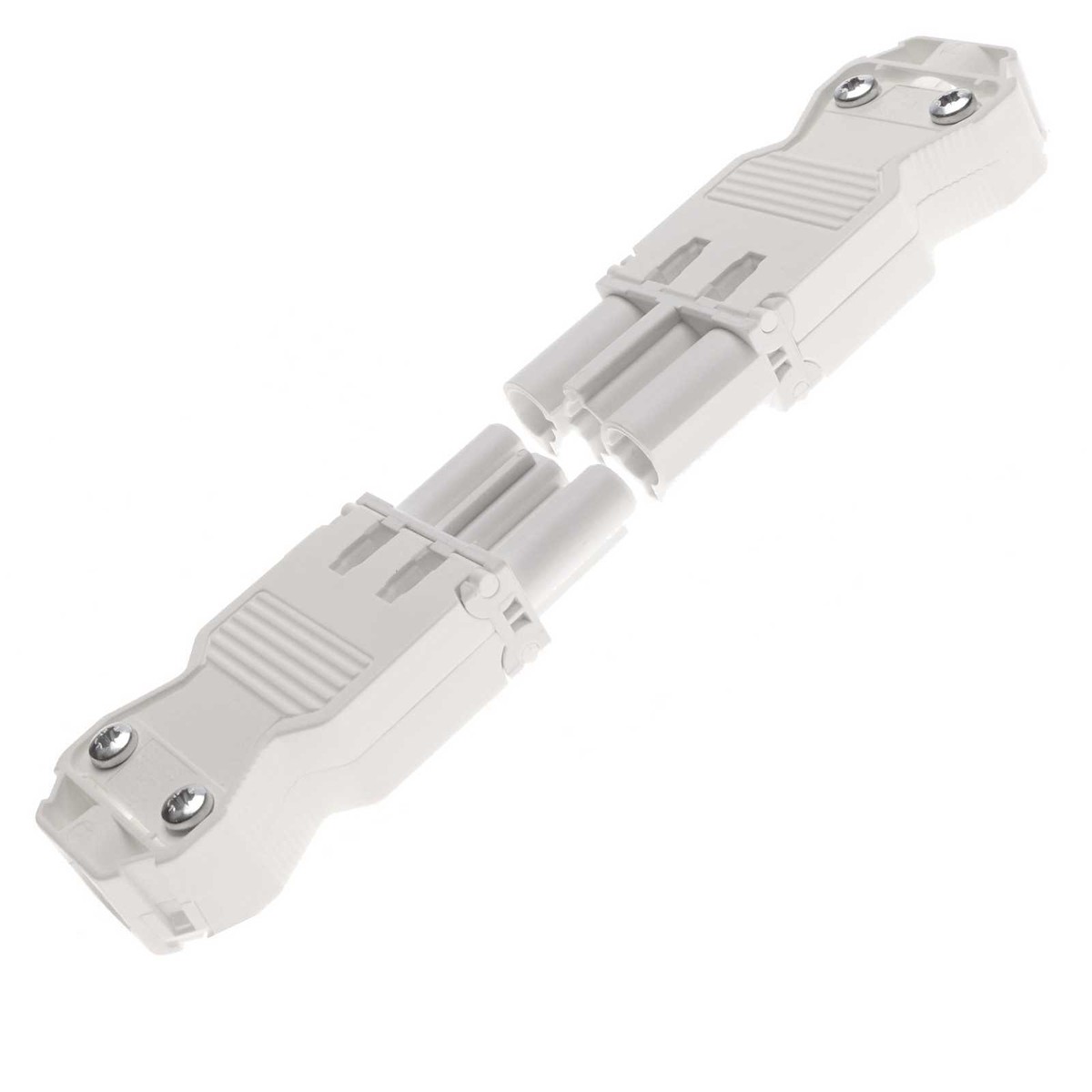 VELAMP Flachstecker 90° Weiß Matt | 1 Einheit | Einfacher Stecker Für Elektroinstallation