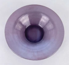 Fire & Light Recycled Glass 10" O Bowl Grape Blueberry Swirl