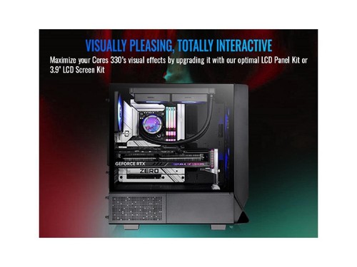 Thermaltake Ceres 330 TG ARGB Black Mid Tower E-ATX Case Supports Hidden-Connect - Picture 10 of 12