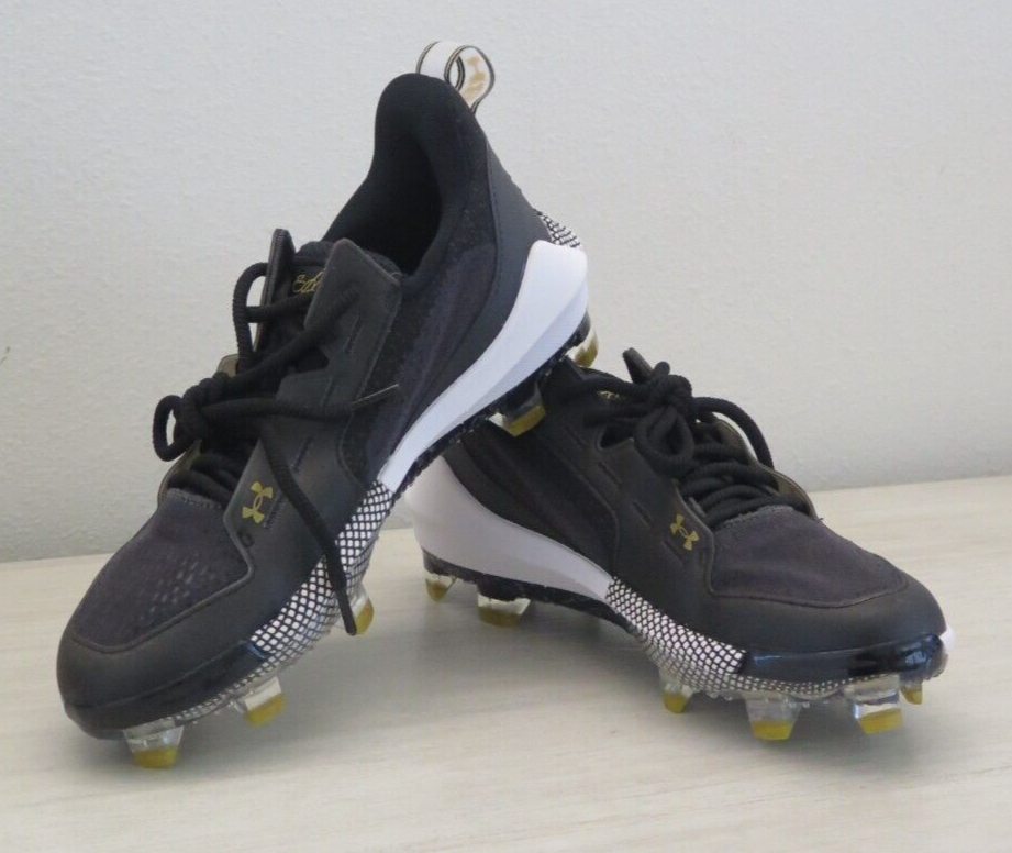 Under Armour 3024320 Mens Sz 12.5 Black/White Harper 6 Elite TPU