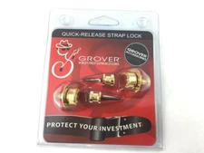 Grover GP800G Quick Release Strap Locks, Gold (Set of 2)