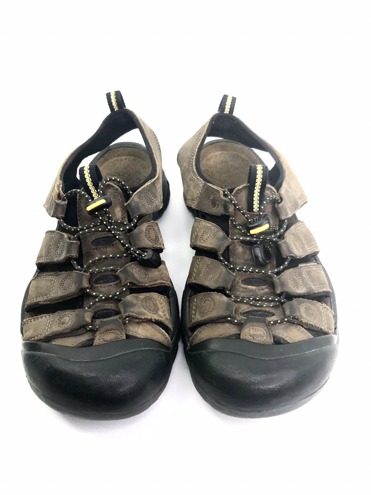 Sandali sportivi Keen Newport in pelle da uomo taglia 8 5 impermeabili punta chiusa trail