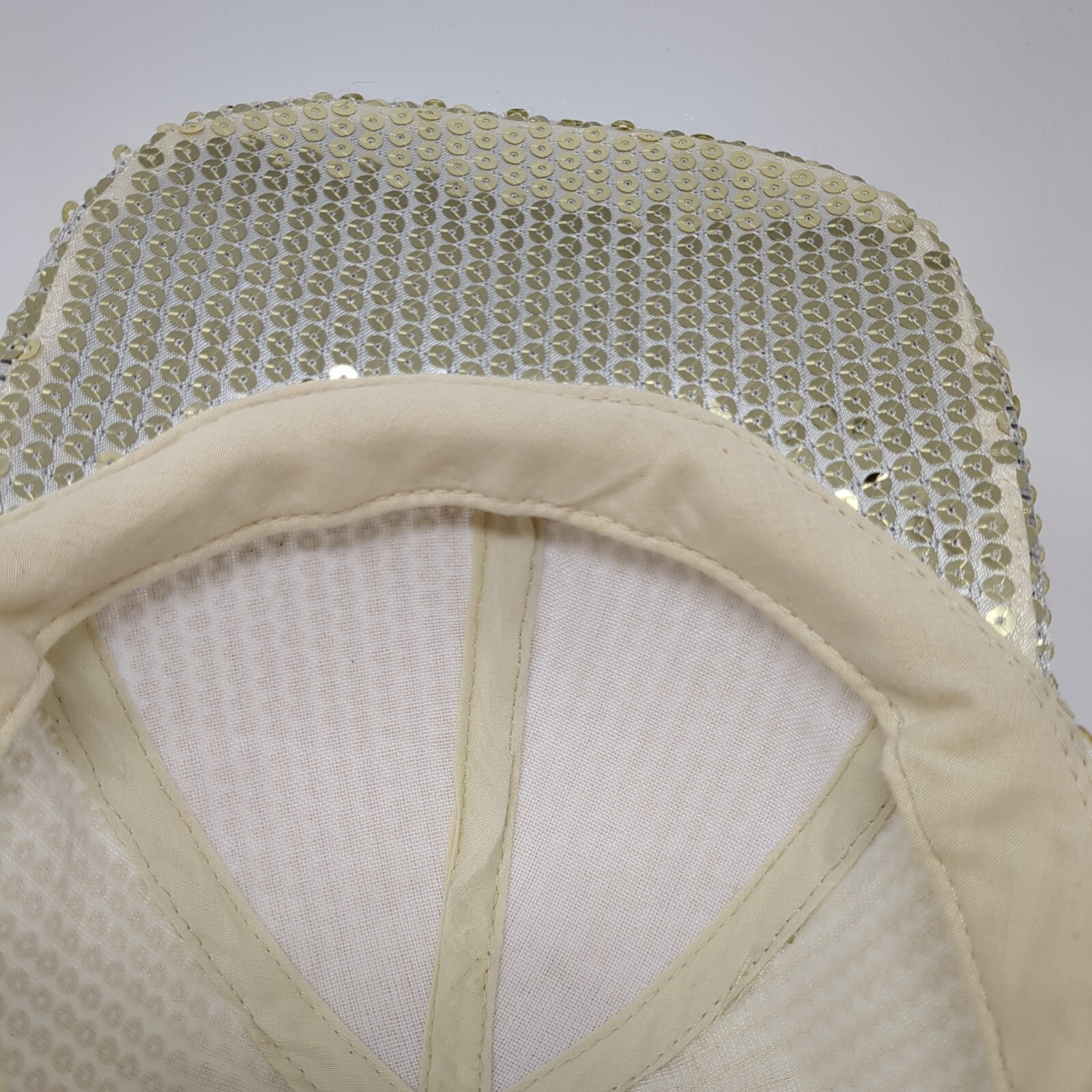 Sequin Shiny Strapback Hat Multicolor One Size Ad… - image 7