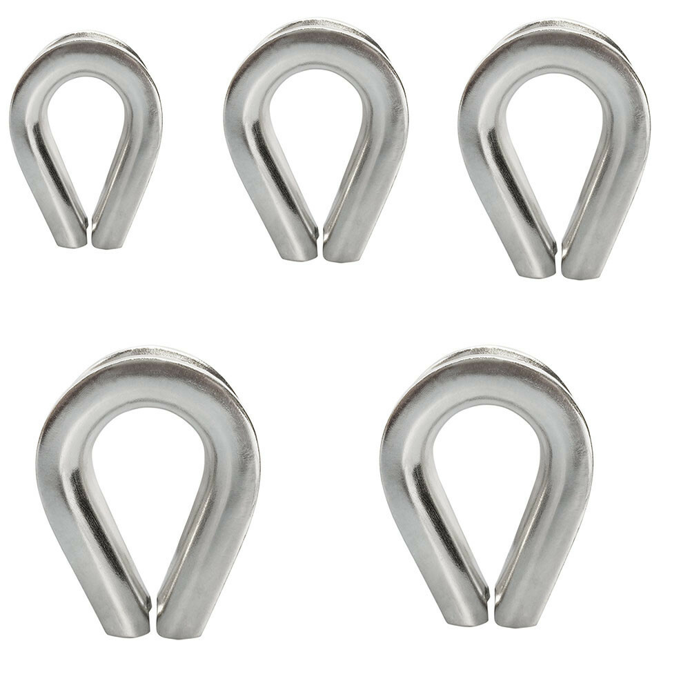 SamIdea 8mm 5/16 Inch Wire Rope Chain Thimble For Boat